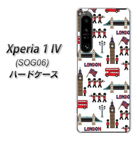Xperia 1 IV SOG06 au 高画質仕上げ 背面印刷 ハードケース【EK811 ロンドンの街】