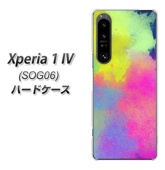 Xperia 1 IV SOG06 au 高画質仕上げ 背面印刷 ハードケース【YJ294 デザイン色彩】