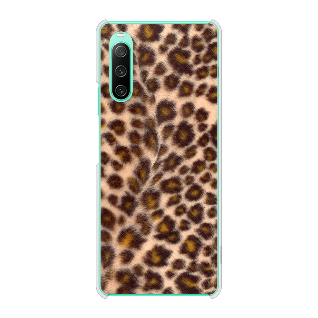 Xperia 10 IV SOG07 au 高画質仕上げ 背面印刷 ハードケース アニマル柄