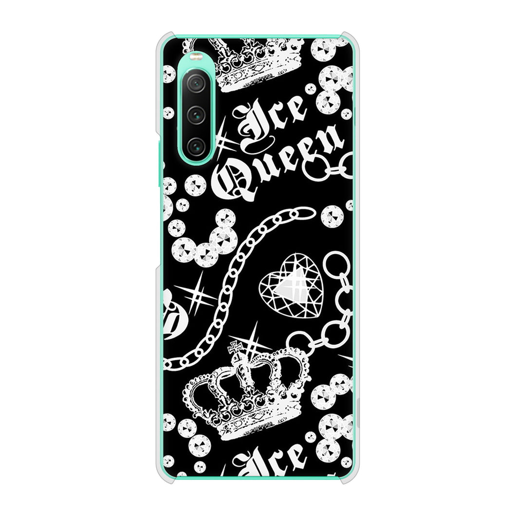 Xperia 10 IV SOG07 au 高画質仕上げ 背面印刷 ハードケース 【187 ゴージャス クラウン】