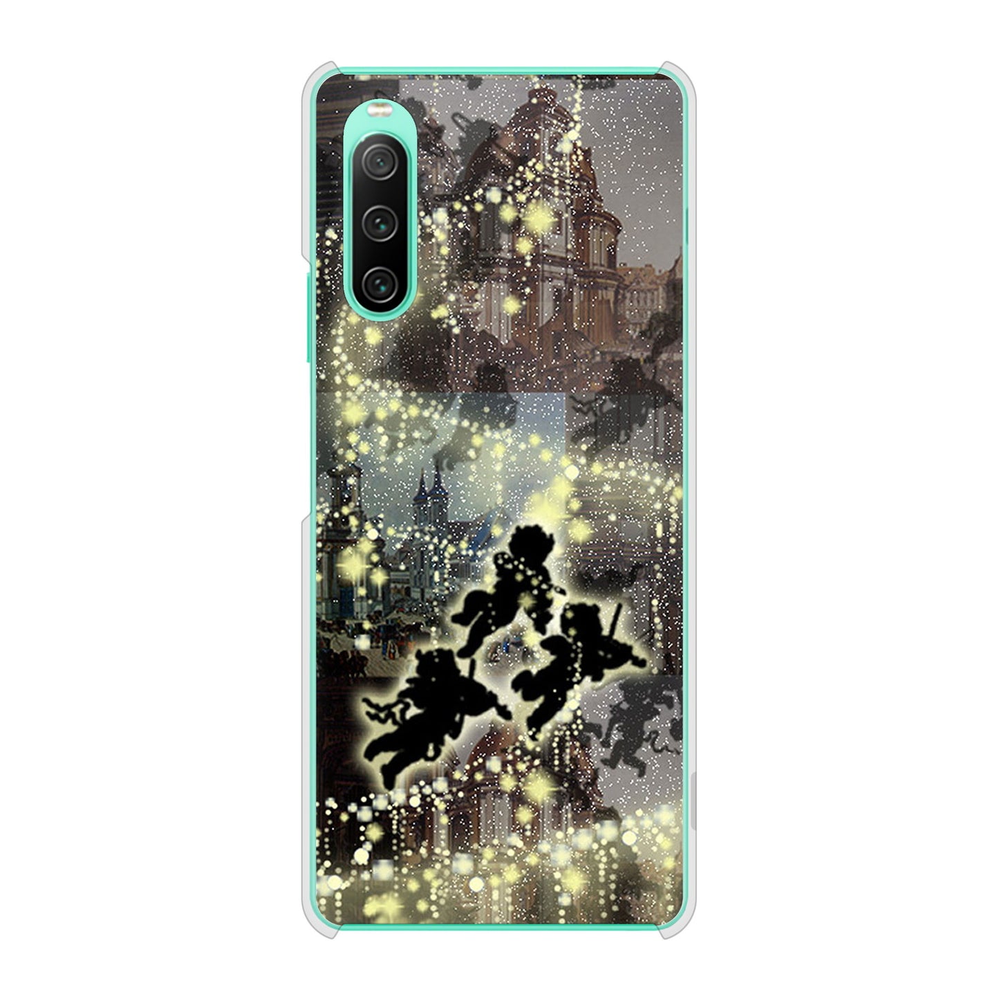 Xperia 10 IV SOG07 au 高画質仕上げ 背面印刷 ハードケース 【253 天使の音楽隊】