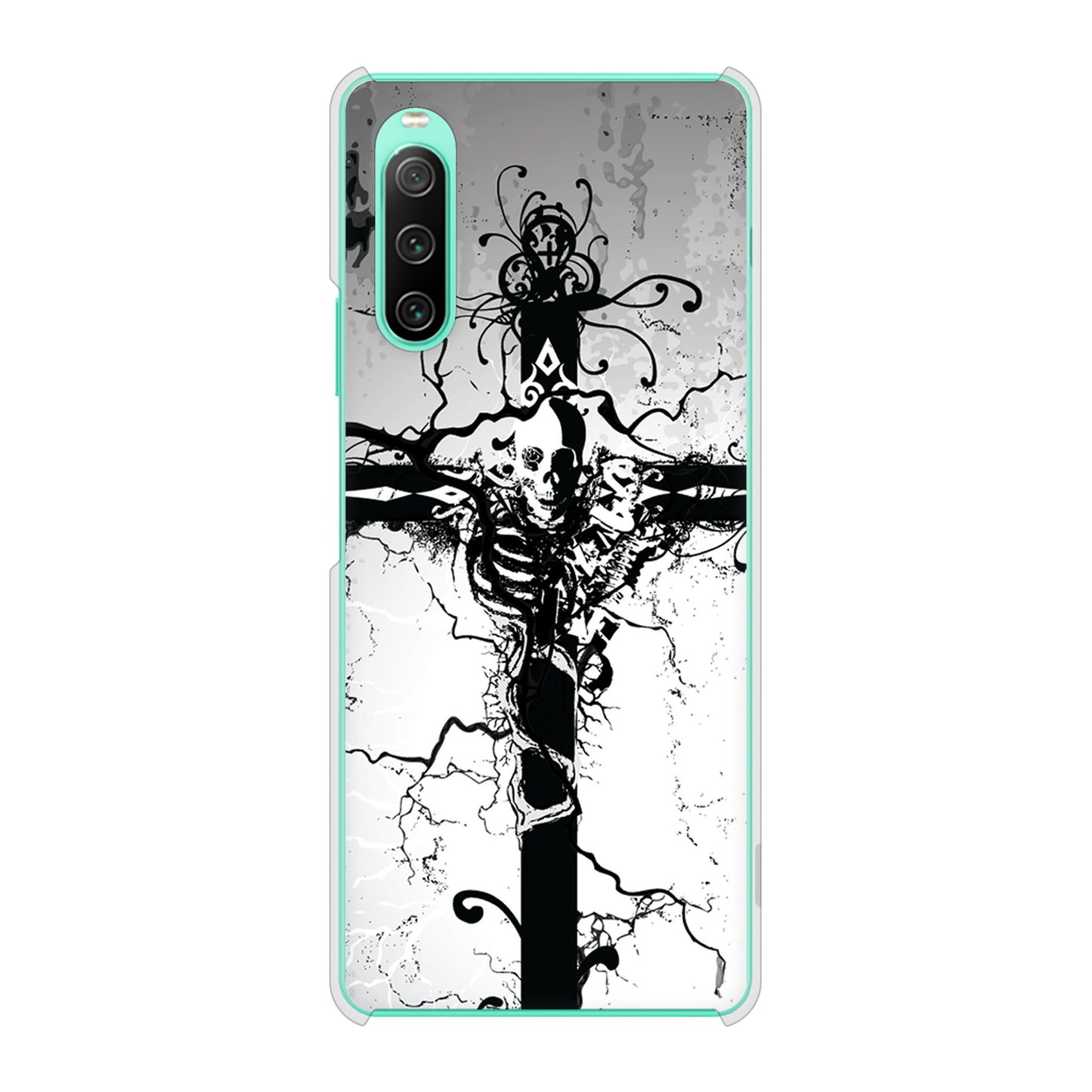 Xperia 10 IV SOG07 au 高画質仕上げ 背面印刷 ハードケース 【432 張付の骸】