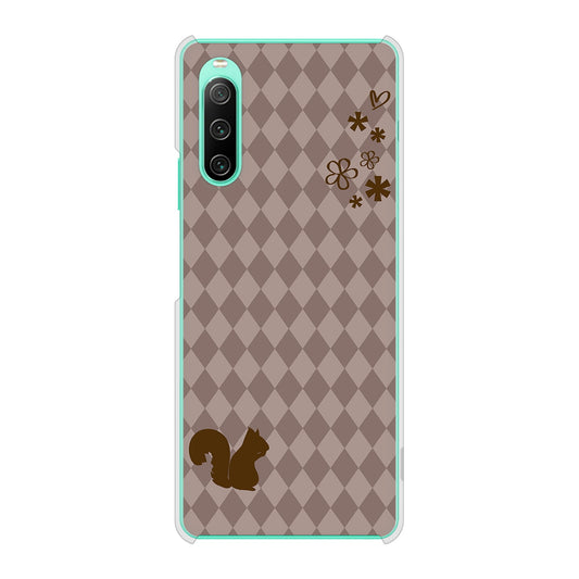 Xperia 10 IV SOG07 au 高画質仕上げ 背面印刷 ハードケース 【515 リス】