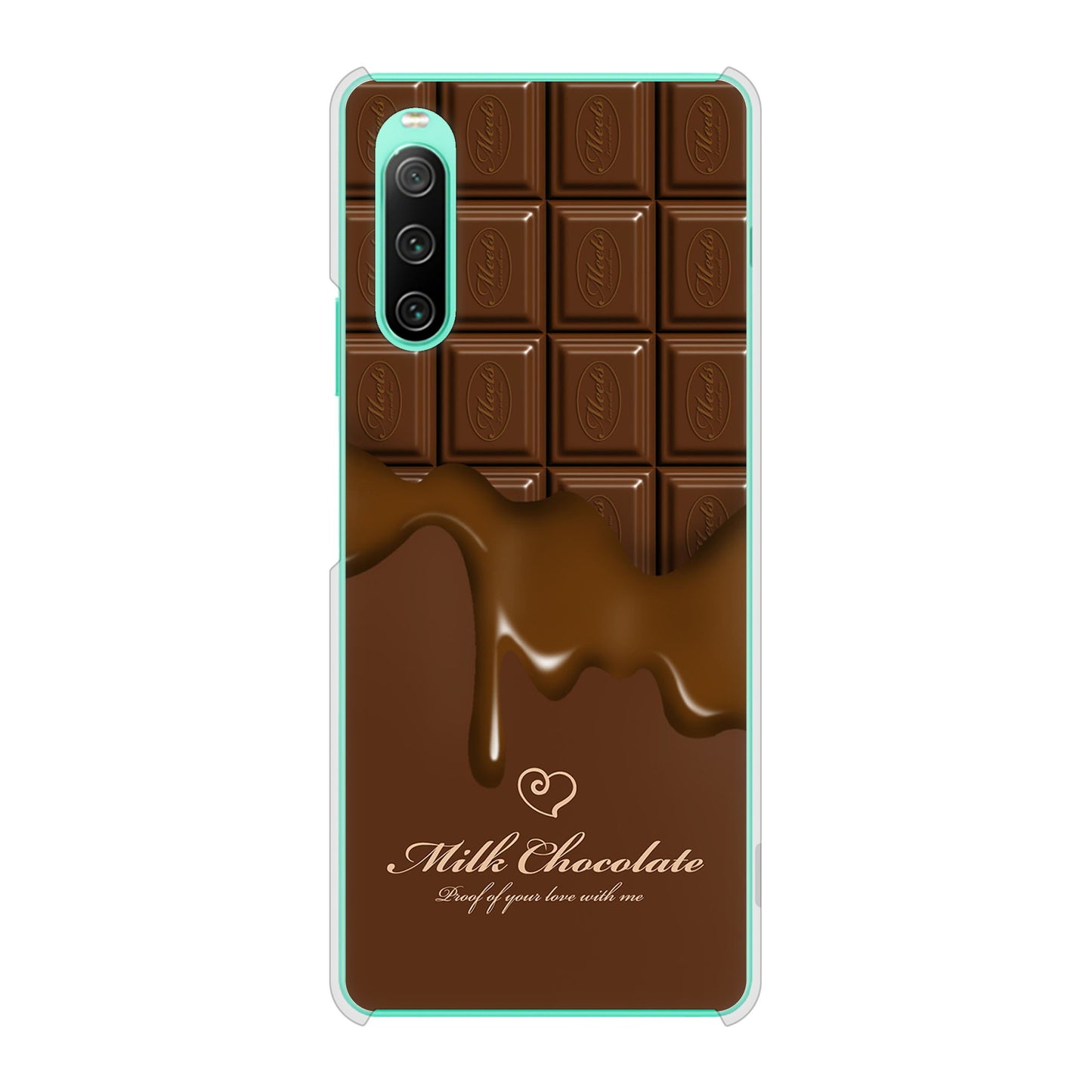 Xperia 10 IV SOG07 au 高画質仕上げ 背面印刷 ハードケース 板チョコ