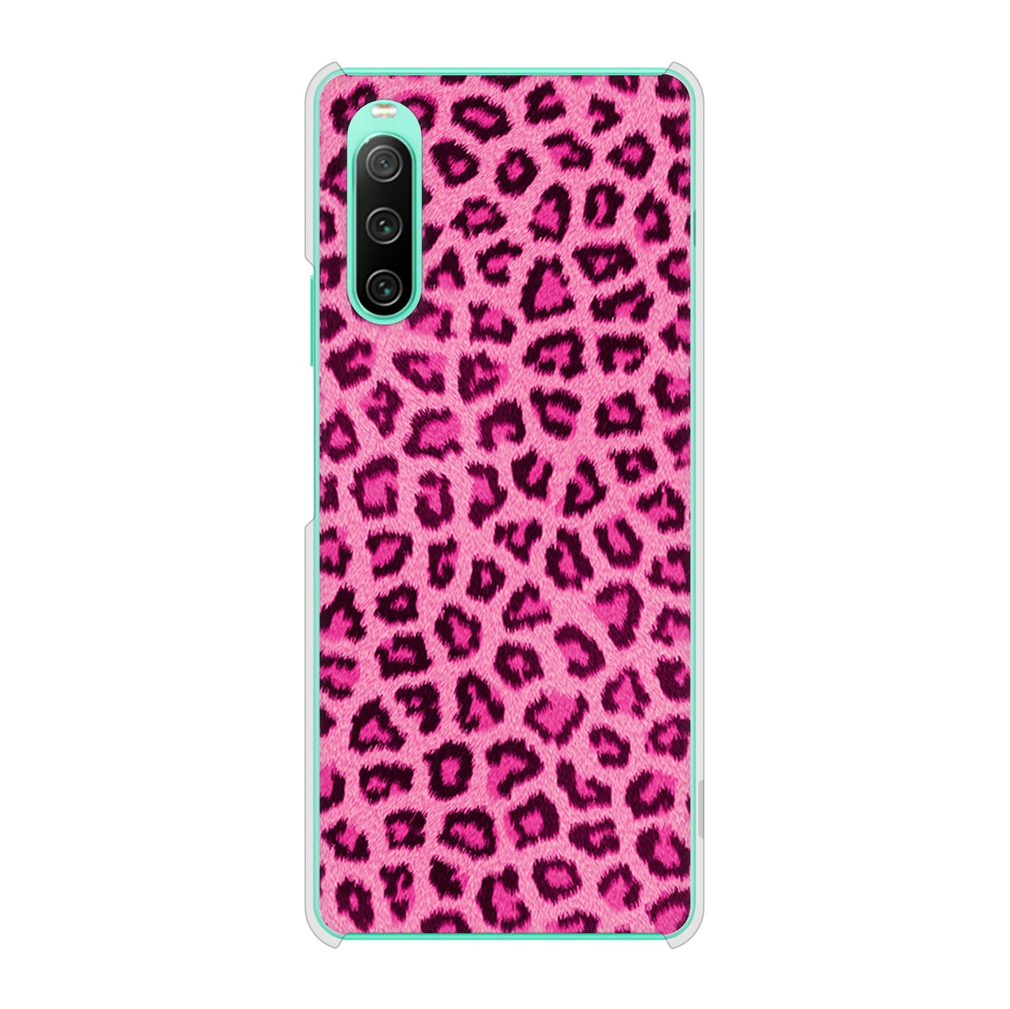 Xperia 10 IV SOG07 au 高画質仕上げ 背面印刷 ハードケース ヒョウ柄ベーシックS