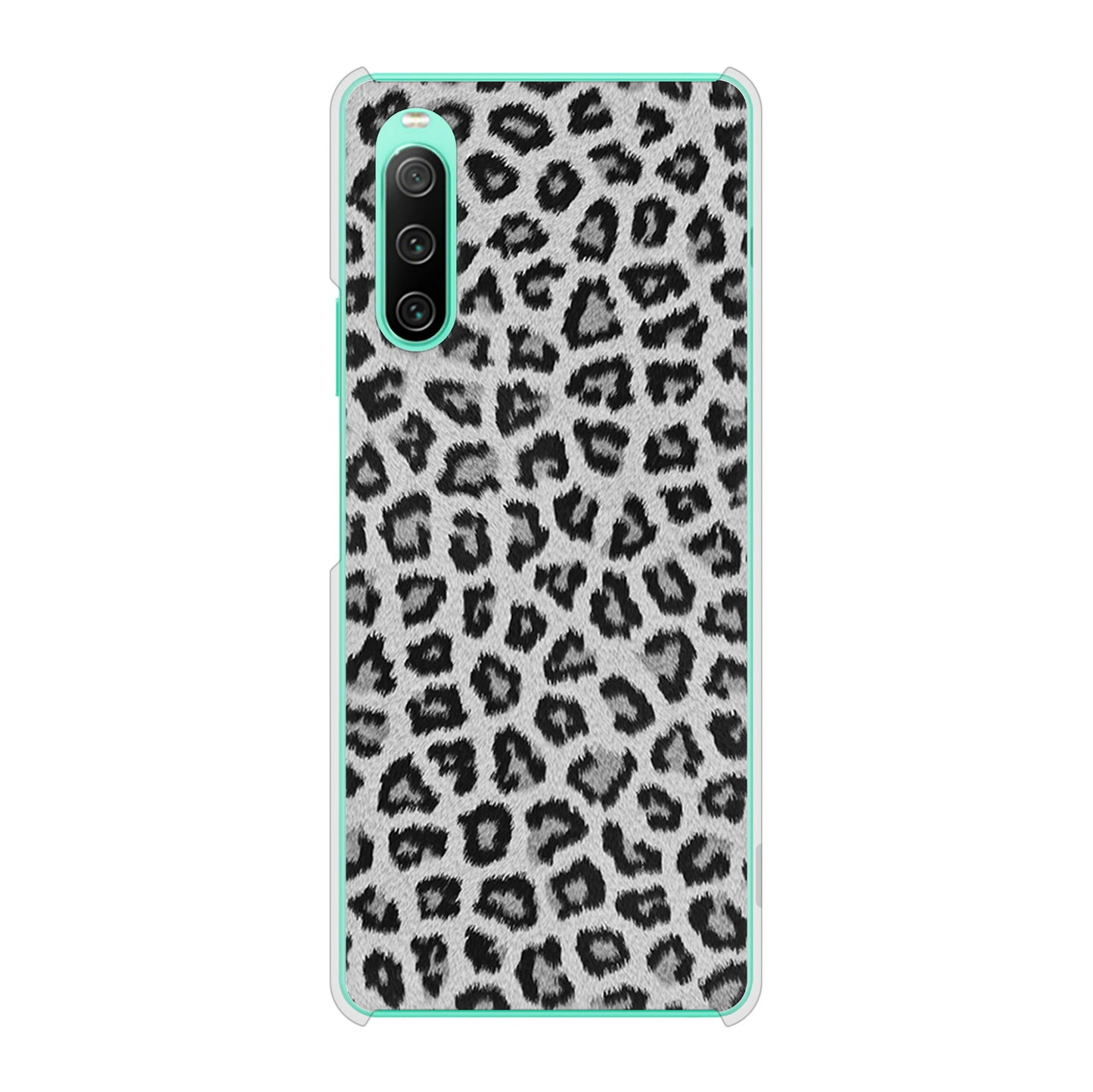 Xperia 10 IV SOG07 au 高画質仕上げ 背面印刷 ハードケース ヒョウ柄ベーシックS