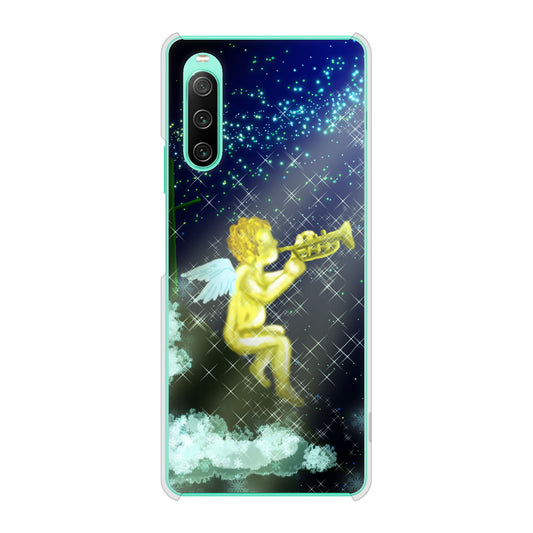 Xperia 10 IV SOG07 au 高画質仕上げ 背面印刷 ハードケース 【1248 天使の演奏】