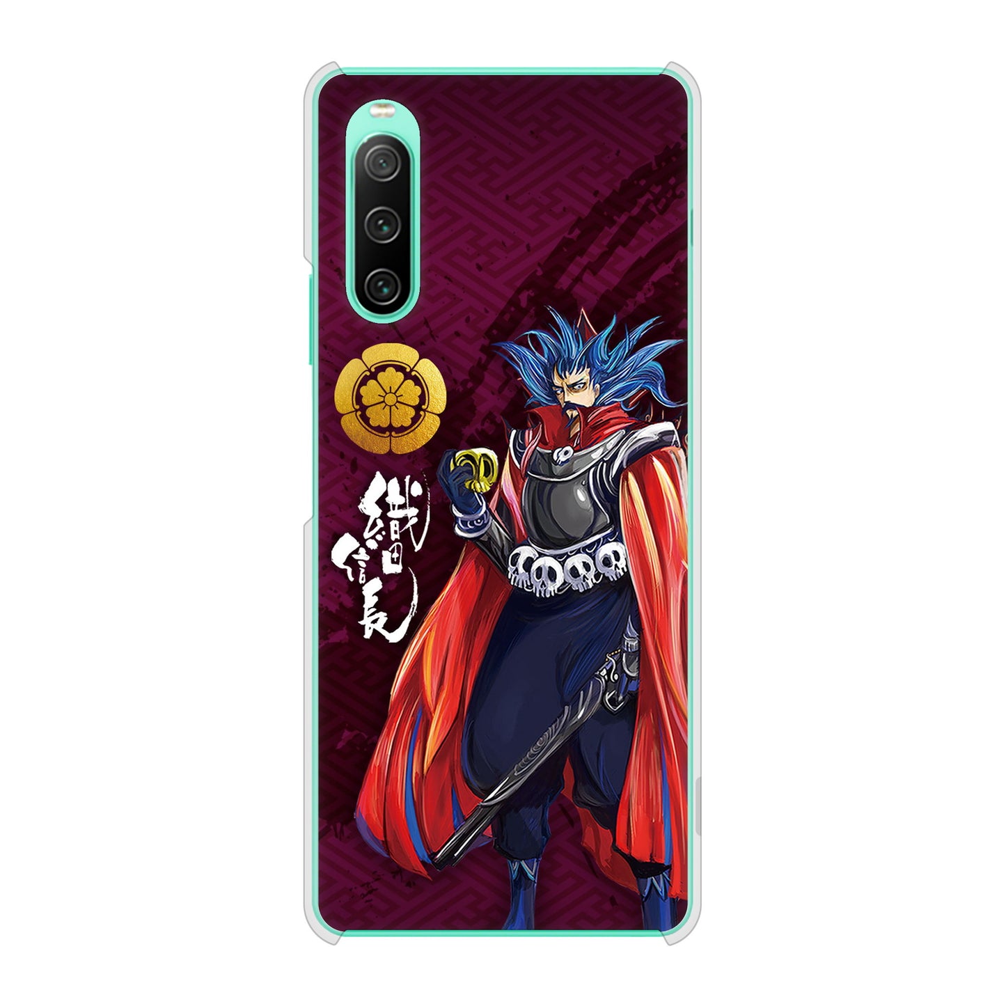 Xperia 10 IV SOG07 au 高画質仕上げ 背面印刷 ハードケース 家紋