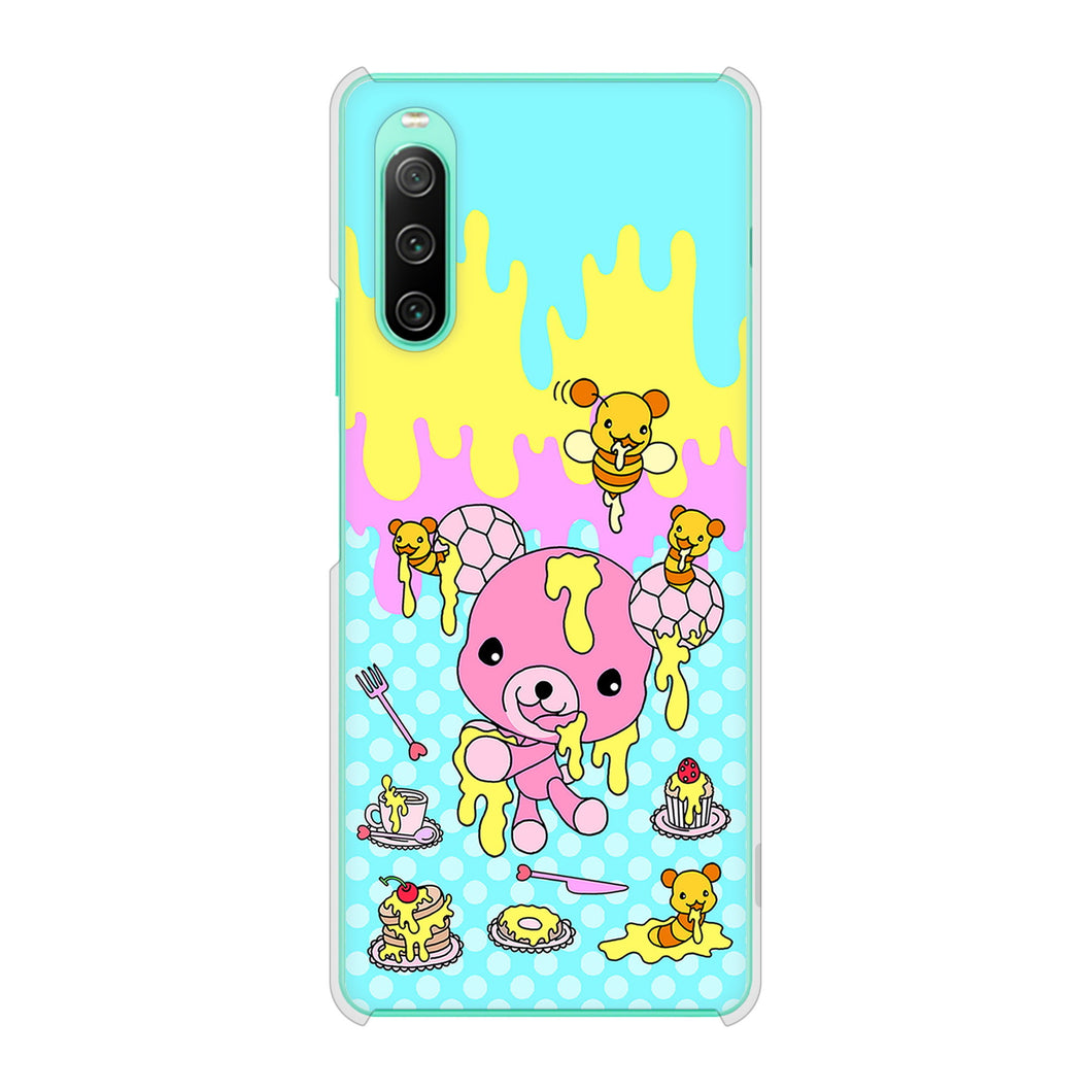 Xperia 10 IV SOG07 au 高画質仕上げ 背面印刷 ハードケース むかいあぐる ハニベア