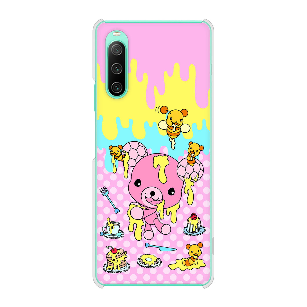Xperia 10 IV SOG07 au 高画質仕上げ 背面印刷 ハードケース むかいあぐる ハニベア