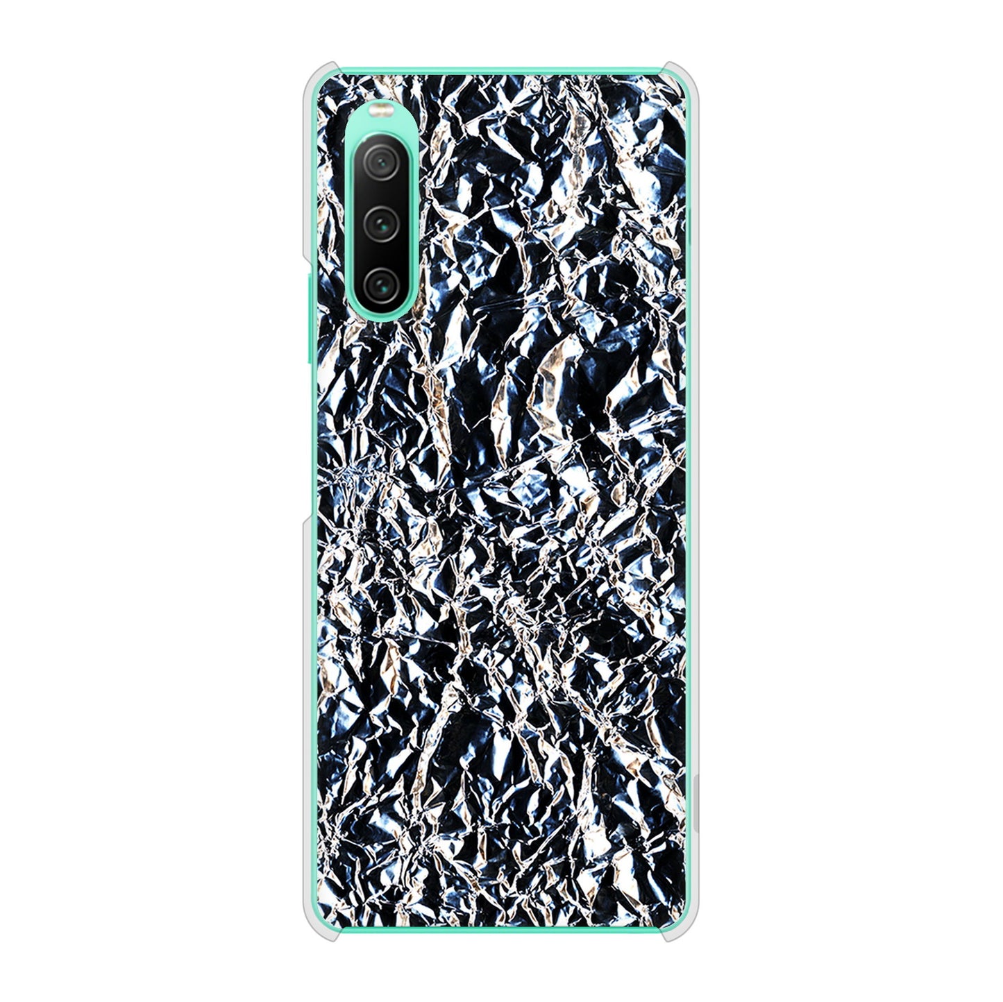 Xperia 10 IV SOG07 au 高画質仕上げ 背面印刷 ハードケース 【EK835 スタイリッシュアルミシルバー】