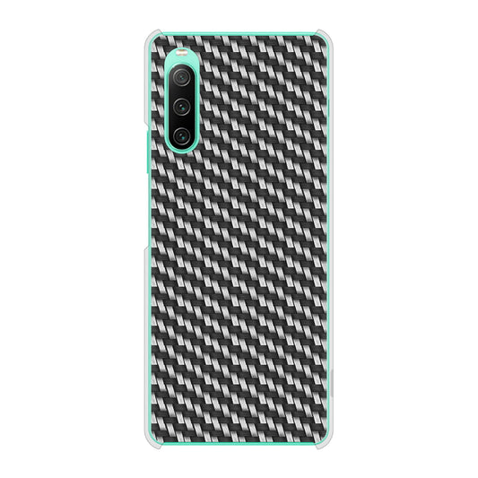 Xperia 10 IV SOG07 au 高画質仕上げ 背面印刷 ハードケース カーボン