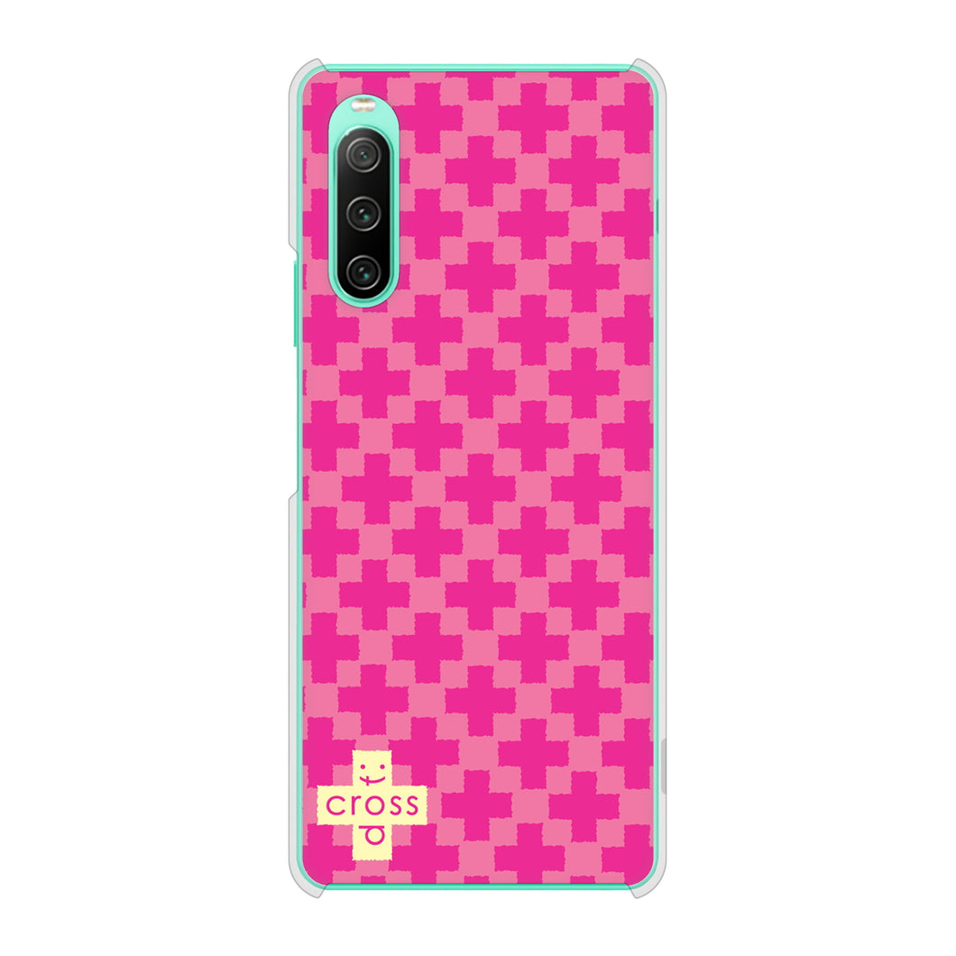 Xperia 10 IV SOG07 au 高画質仕上げ 背面印刷 ハードケース クロスドット