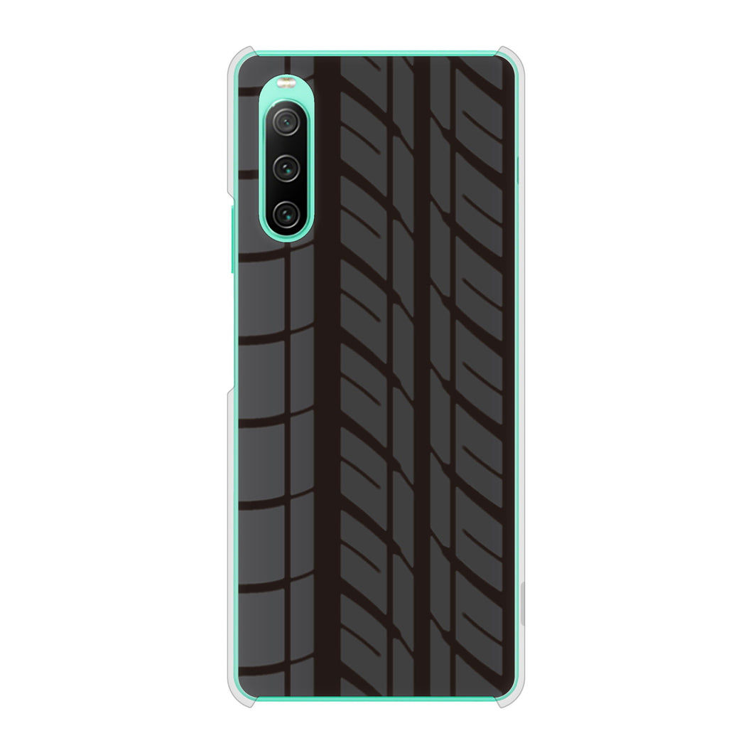 Xperia 10 IV SOG07 au 高画質仕上げ 背面印刷 ハードケース 【IB931 タイヤ】