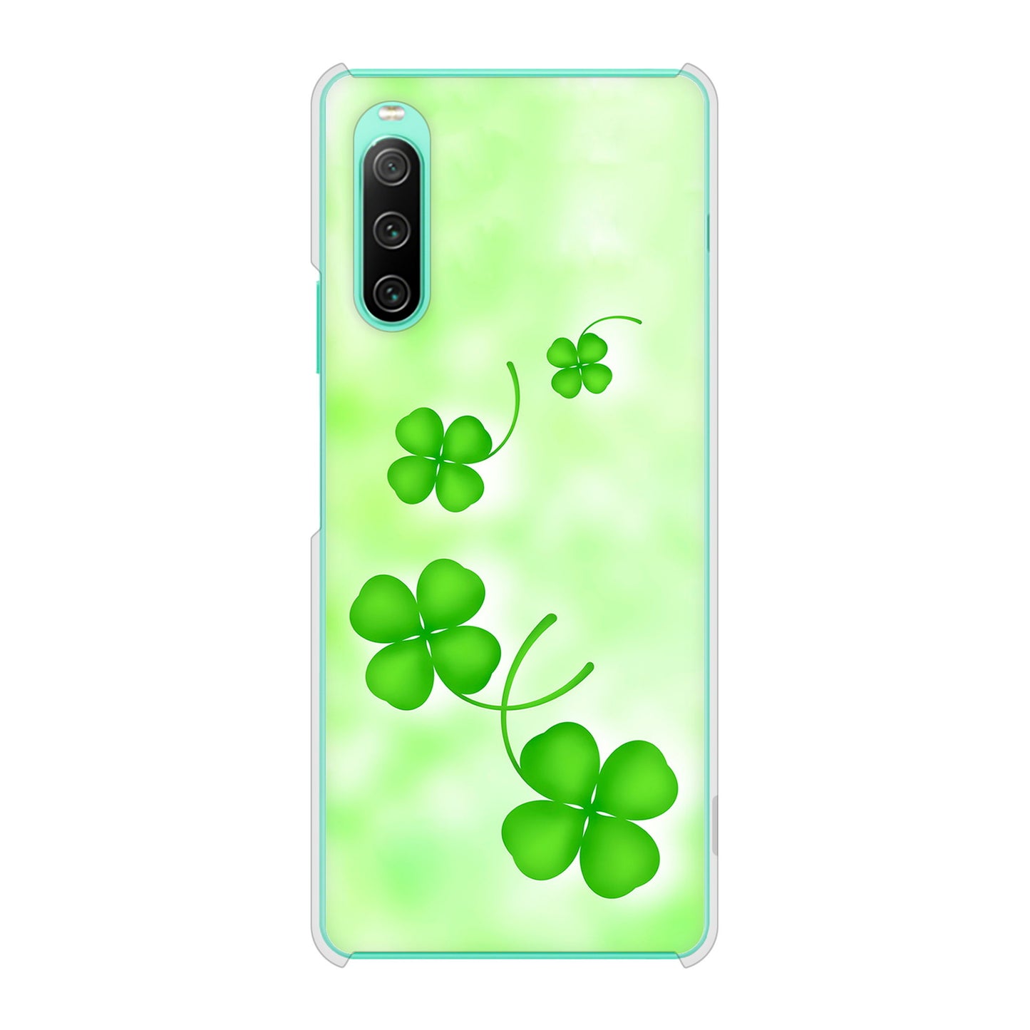 Xperia 10 IV SOG07 au 高画質仕上げ 背面印刷 ハードケース 【VA819 まいおりる幸運】