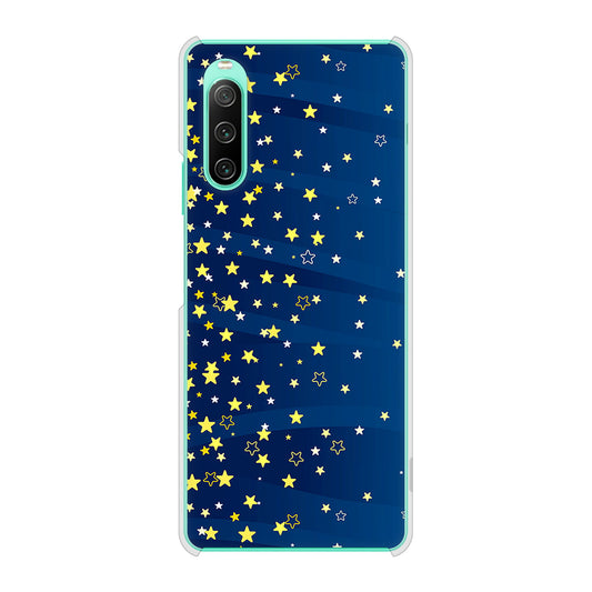 Xperia 10 IV SOG07 au 高画質仕上げ 背面印刷 ハードケース 【VA842 満天の星空】