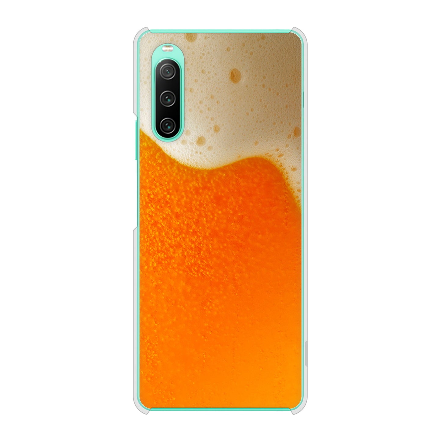 Xperia 10 IV SOG07 au 高画質仕上げ 背面印刷 ハードケース 生ビール