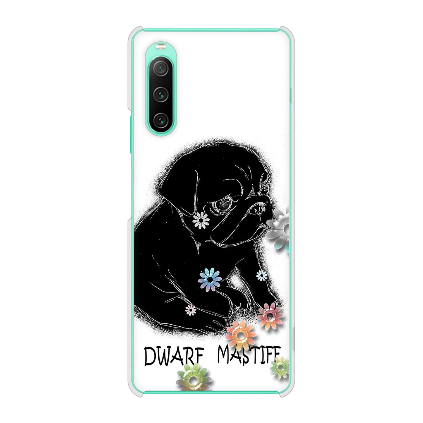 Xperia 10 IV SOG07 au 高画質仕上げ 背面印刷 ハードケース パグ