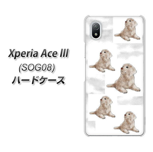 Xperia Ace III SOG08 au 高画質仕上げ 背面印刷 ハードケース【YD823 ラブラドールレトリバー04】