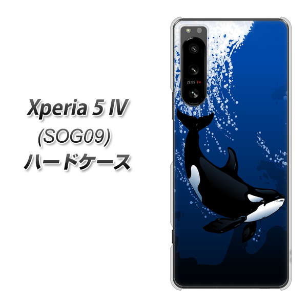 Xperia 5 IV SOG09 au 高画質仕上げ 背面印刷 ハードケース【423 シャチ】