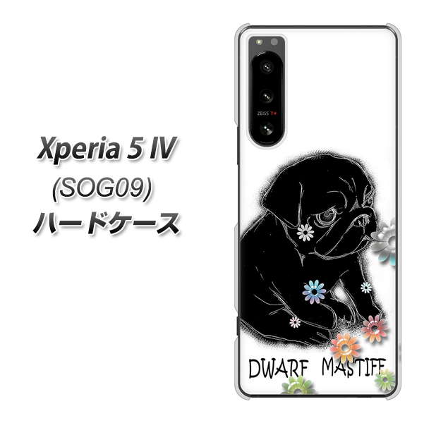 Xperia 5 IV SOG09 au 高画質仕上げ 背面印刷 ハードケース【YD859 パグ05】