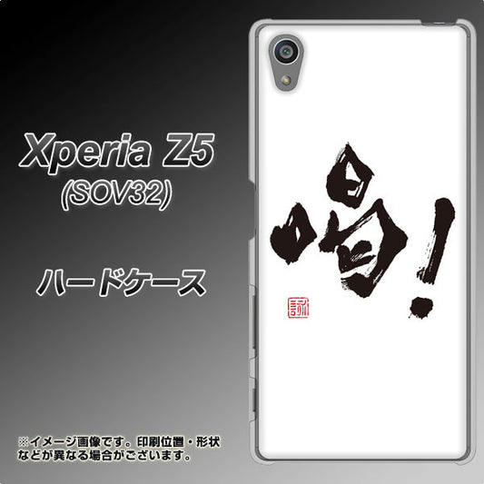 au エクスペリアZ5 SOV32 高画質仕上げ 背面印刷 ハードケース【OE845 喝!】