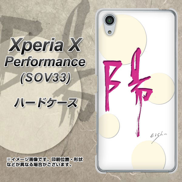 au エクスペリアX パフォーマンス SOV33 高画質仕上げ 背面印刷 ハードケース【OE833 陽】
