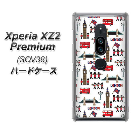 au エクスペリア XZ2 プレミアム SOV38 高画質仕上げ 背面印刷 ハードケース【EK811 ロンドンの街】