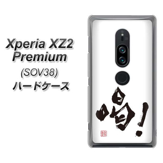 au エクスペリア XZ2 プレミアム SOV38 高画質仕上げ 背面印刷 ハードケース【OE845 喝！】