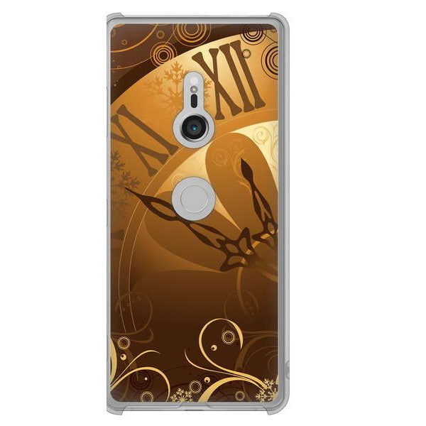 Xperia XZ3 SOV39 au 高画質仕上げ 背面印刷 ハードケース 【185 時を刻む針】