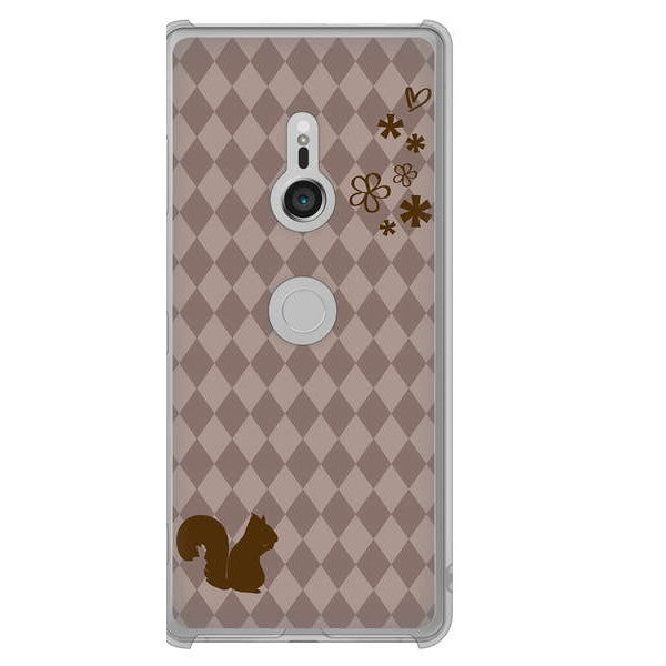 Xperia XZ3 SOV39 au 高画質仕上げ 背面印刷 ハードケース 【515 リス】