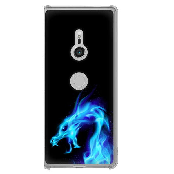 Xperia XZ3 SOV39 au 高画質仕上げ 背面印刷 ハードケース ドラゴン