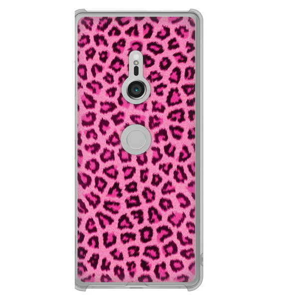 Xperia XZ3 SOV39 au 高画質仕上げ 背面印刷 ハードケース ヒョウ柄ベーシックS