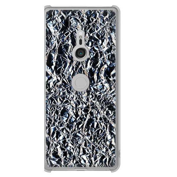 Xperia XZ3 SOV39 au 高画質仕上げ 背面印刷 ハードケース 【EK835 スタイリッシュアルミシルバー】