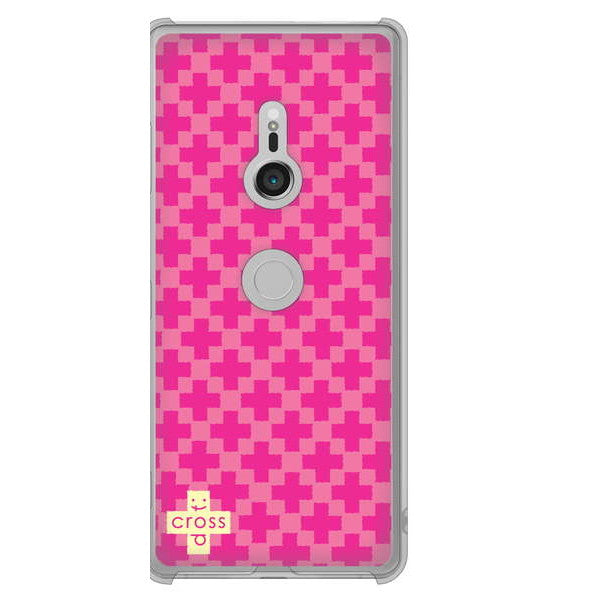 Xperia XZ3 SOV39 au 高画質仕上げ 背面印刷 ハードケース クロスドット