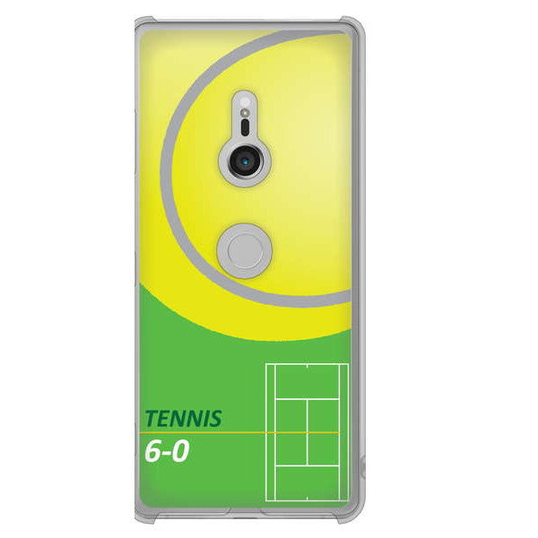 Xperia XZ3 SOV39 au 高画質仕上げ 背面印刷 ハードケース 【IB920 TENNIS】