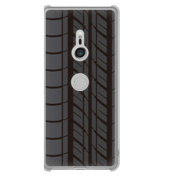 Xperia XZ3 SOV39 au 高画質仕上げ 背面印刷 ハードケース 【IB931 タイヤ】