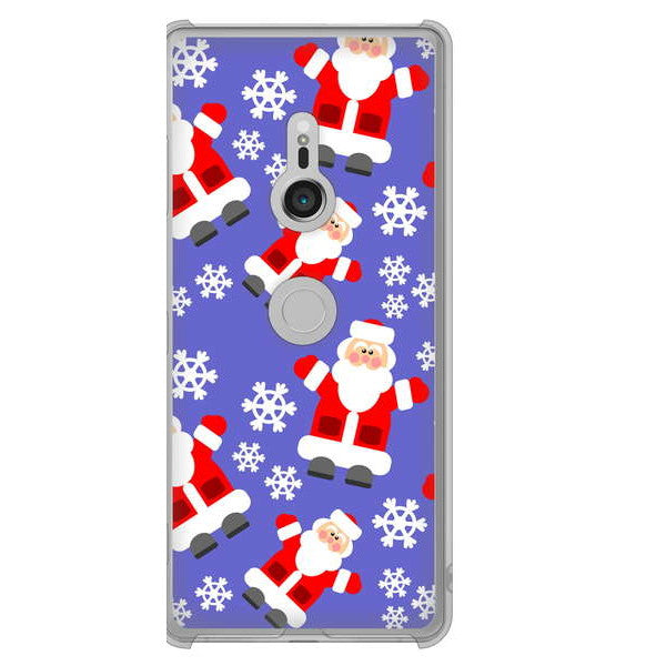 Xperia XZ3 SOV39 au 高画質仕上げ 背面印刷 ハードケース クリスマス