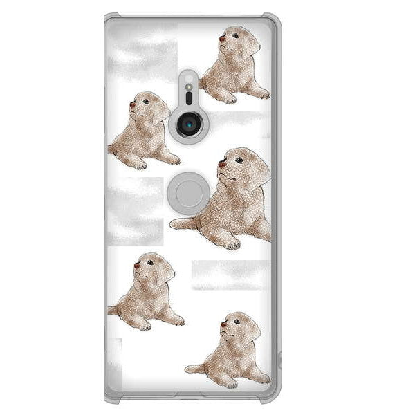 Xperia XZ3 SOV39 au 高画質仕上げ 背面印刷 ハードケース ラブラドールレトリバー