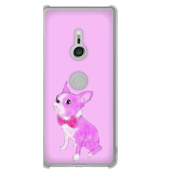 Xperia XZ3 SOV39 au 高画質仕上げ 背面印刷 ハードケース ボストンテリア