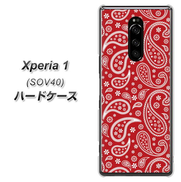 au エクスぺリア ワン SOV40 高画質仕上げ 背面印刷 ハードケース【765 ペイズリーエンジ】