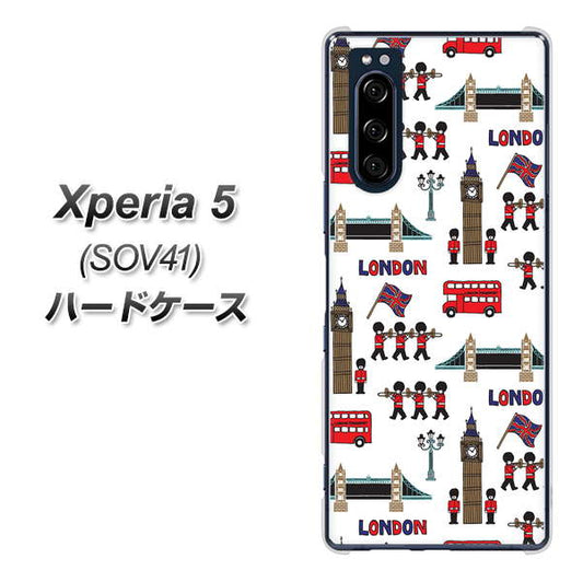 au エクスペリア5 SOV41 高画質仕上げ 背面印刷 ハードケース【EK811 ロンドンの街】