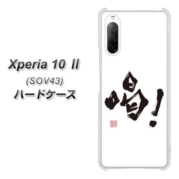 au エクスペリア10 II SOV43 高画質仕上げ 背面印刷 ハードケース【OE845 喝!】