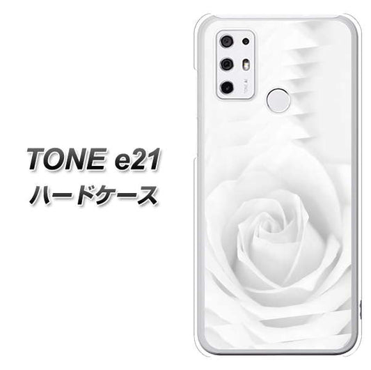 SIMフリー トーンモバイル TONE e21 高画質仕上げ 背面印刷 ハードケース【402 ホワイトＲｏｓｅ】