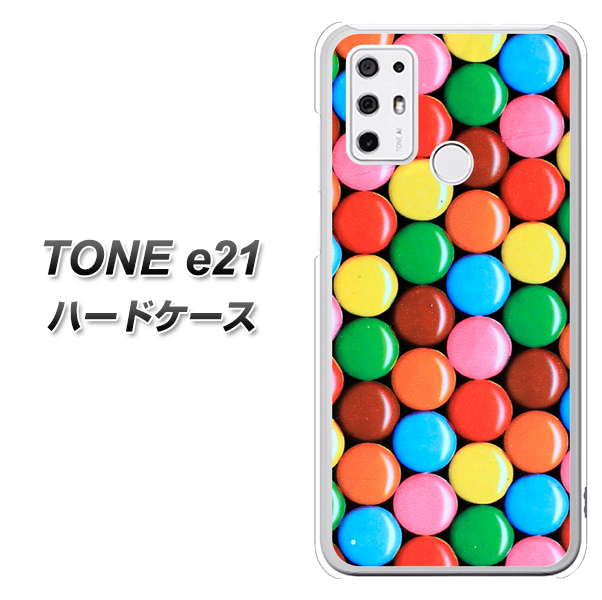 SIMフリー トーンモバイル TONE e21 高画質仕上げ 背面印刷 ハードケース【448 マーブルチョコ】