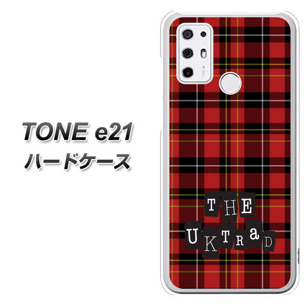 SIMフリー トーンモバイル TONE e21 高画質仕上げ 背面印刷 ハードケース【547 THEチェック】