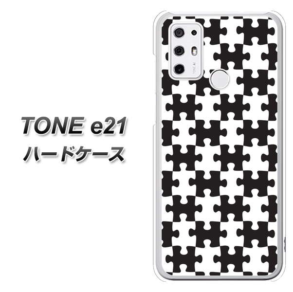 SIMフリー トーンモバイル TONE e21 高画質仕上げ 背面印刷 ハードケース【IB903 ジグソーパズル_モノトーン】