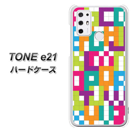SIMフリー トーンモバイル TONE e21 高画質仕上げ 背面印刷 ハードケース【IB916  ブロックアルファベット】