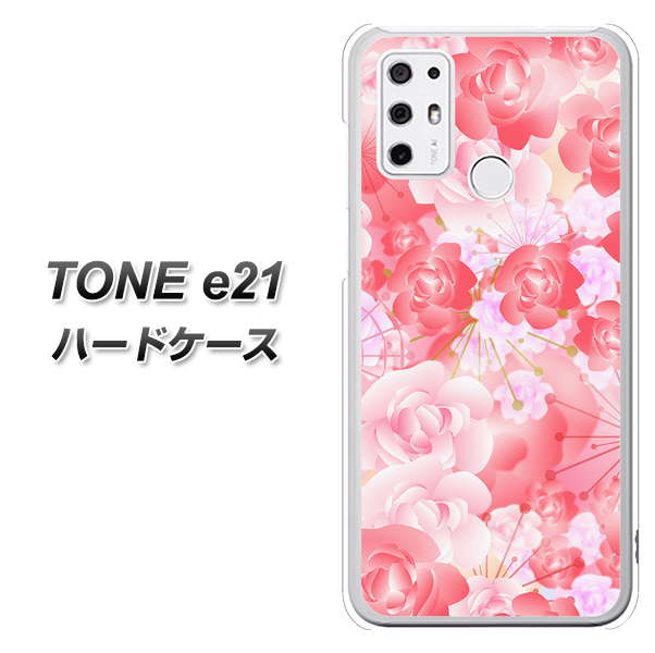 SIMフリー トーンモバイル TONE e21 高画質仕上げ 背面印刷 ハードケース【VA817 はんなり色の華】