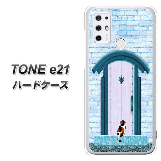 SIMフリー トーンモバイル TONE e21 高画質仕上げ 背面印刷 ハードケース【YA953 石ドア03 素材クリア】